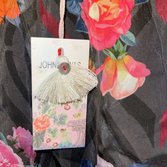 NWT JOHNNY WAS ROSE LACE TRISTAN BLOUSE - Picture 6 of 11